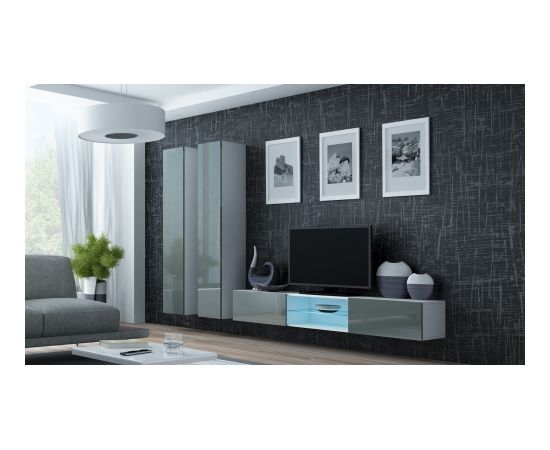 Cama Meble Cama Living room cabinet set VIGO 19 white/grey gloss