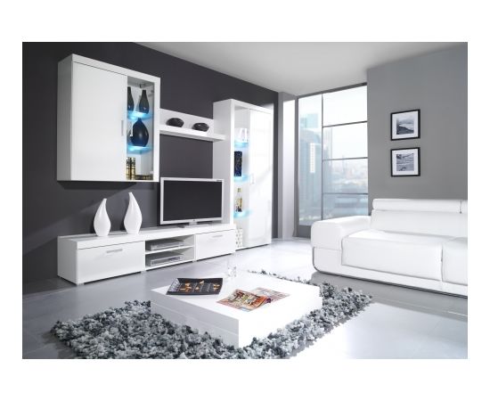 Cama Meble Cama living room storage set SAMBA B white/white gloss