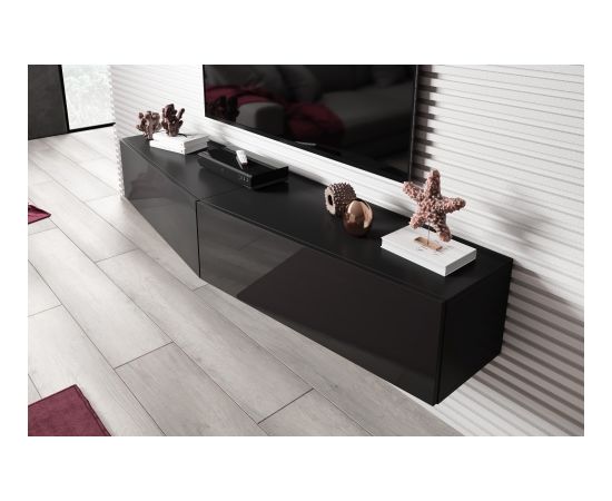 Cama Meble Cama Living room cabinet set VIGO SLANT 6 black/black gloss