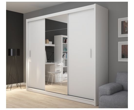 Top E Shop Topeshop FARO235 BIEL L KPL bedroom wardrobe/closet 5 shelves 3 door(s) White