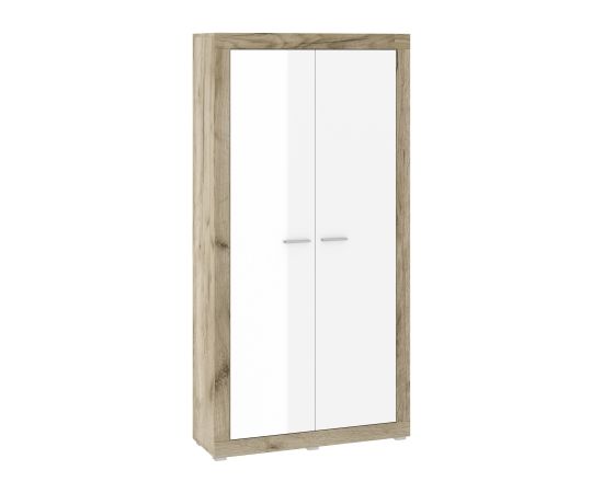 Tuckano Wardrobe 106x210x37 WARSAW craft oak/white gloss