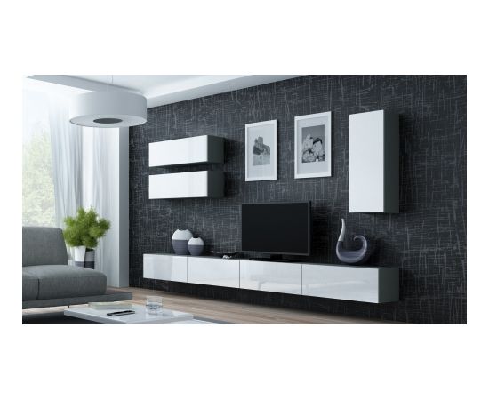 Cama Meble Cama Living room cabinet set VIGO 13 grey/white gloss