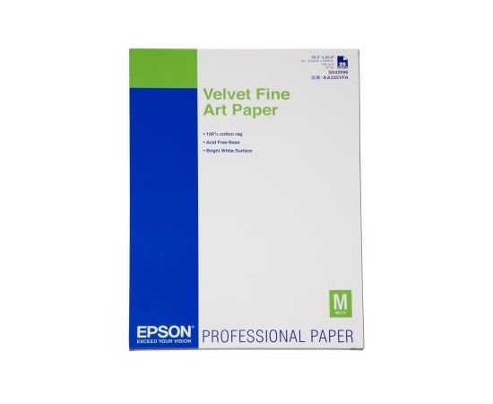 Epson Velvet Fine Art Paper, DIN A2 Art Paper, A2, 260 g/m²