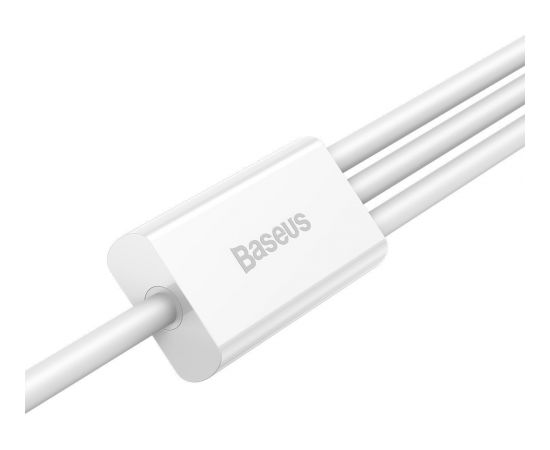 USB cable 3in1 Baseus Superior Series, USB to micro USB / USB-C / Lightning, 3.5A, 1.2m (white)