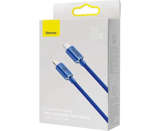 Baseus Crystal cable USB-C to Lightning, 20W, 1.2m (blue)