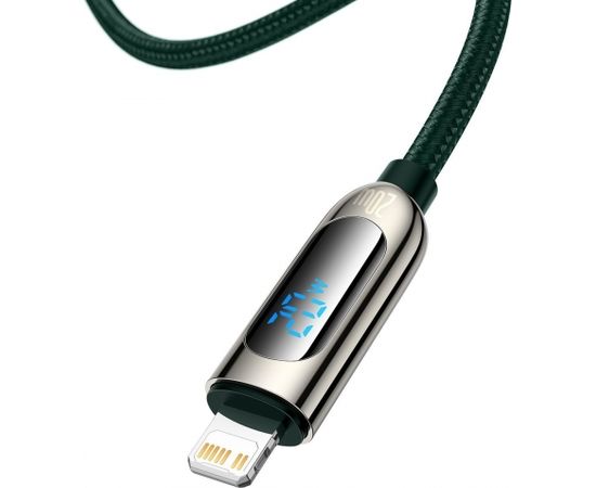 USB-C cable for Lightning Baseus Display, PD, 20W, 2m (green)