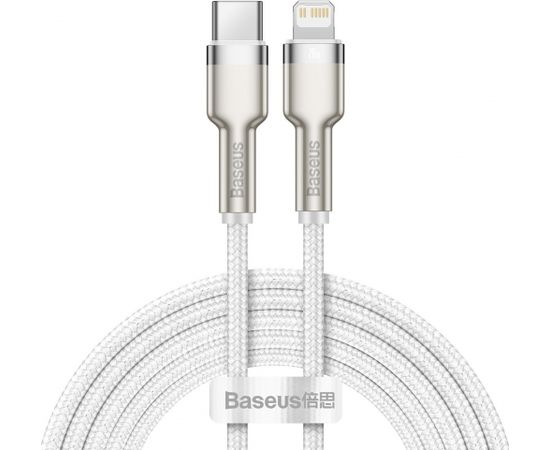 USB-C cable for Lightning Baseus Cafule, PD, 20W, 2m (white)