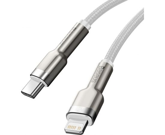 USB-C cable for Lightning Baseus Cafule, PD, 20W, 2m (white)