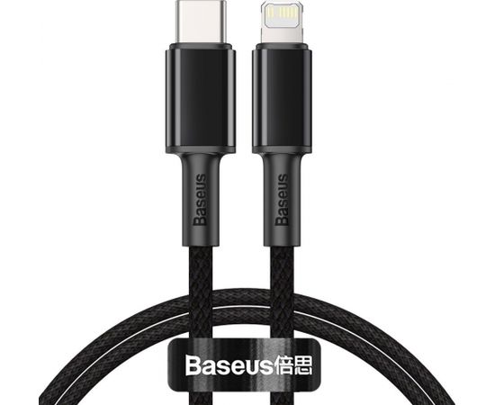 Baseus High Density Braided Cable Type-C to Lightning, PD,  20W, 1m (Black)