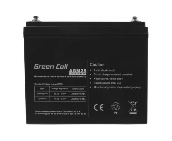 Green Cell AGM25 UPS battery Sealed Lead Acid (VRLA) 12 V 75 Ah