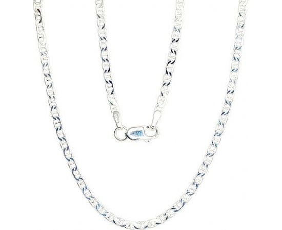 Серебряная цепочка Марина 2 мм ,алмазная обработка граней #2400088, Серебро	925°, длина: 47 см, 4.6 гр.