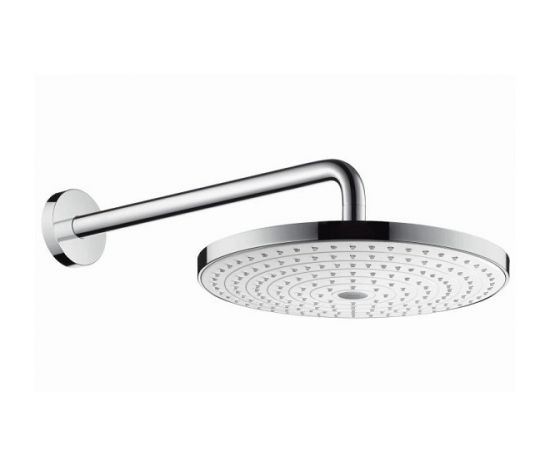 Hansgrohe dušas galva ar turētāju Raindance Select S 300 2jet, d=300 mm, no sienas, balta/hroms