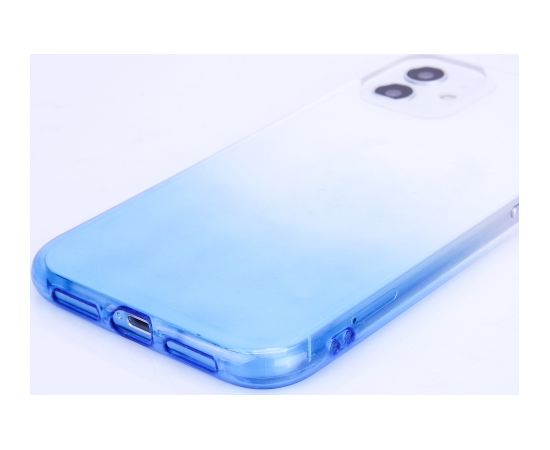 Fusion Gradient case силиконовый чехол для Samsung A125 / M127 Galaxy A12 / M12 прозрачно - синий