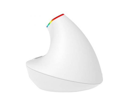 Wireless Vertical Mouse Delux M618C 2.4G 1600DPI RGB (white)