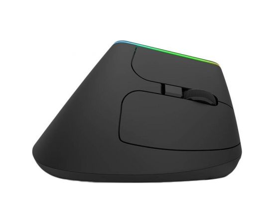 Wireless Vertical Mouse Delux M618DB BT4.0 + 2.4Ghz 4000DPI RGB