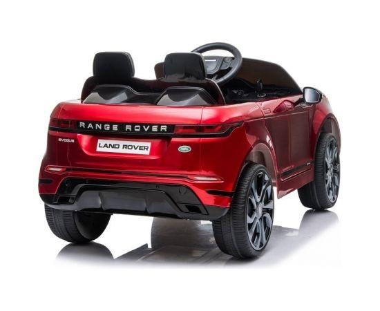 Bērnu elektromobilis Range Rover Evoque, sarkans-lakots