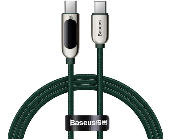 Baseus Display Cable USB-C to USB-C 100W 1m (green)