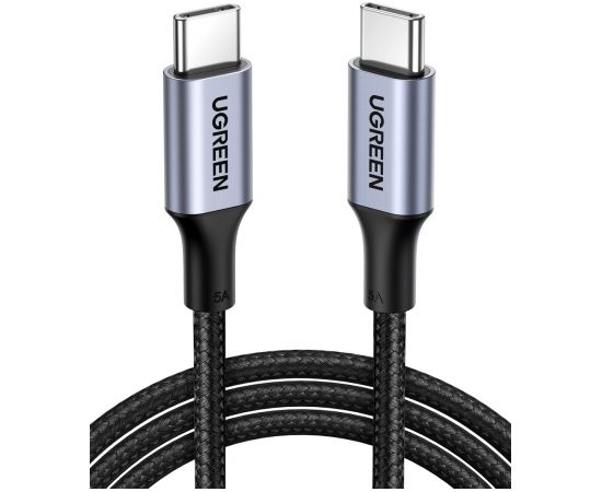 UGREEN US316 Type C to Type C Cable, 100W, 2m (black)