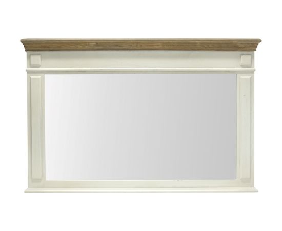 Зеркало SAMIRA 107x4,5x70см, антично-белый/натуральный