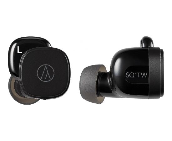 Audio Technica True Wireless Earbuds ATH-SQ1TWBK In-ear, Microphone, Black