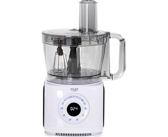 Adler LCD Food Processor 12in1 AD 4224 1000 W, Bowl capacity 3.5 L, Number of speeds 7, White/Black