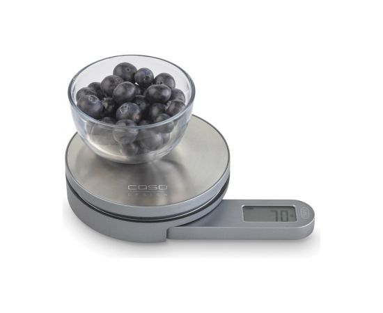 Caso Scales Kitchen EcoMate Batteryless usage, Graduation 1 g, Maximum weight (capacity) 5 kg, Display type LCD, Stainless steel