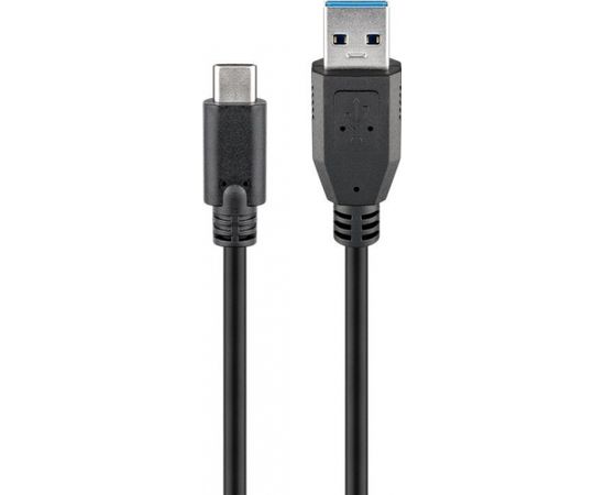 Goobay 71221 USB-C to USB A 3.0 cable, black, 2m