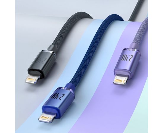 Baseus Crystal cable USB to Lightning, 2.4A, 2m (purple)