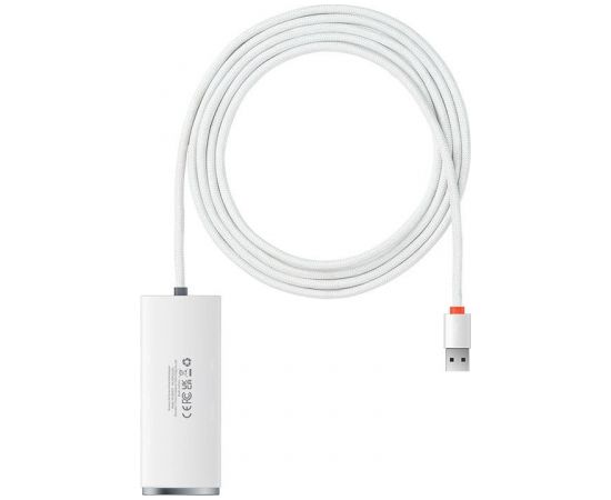 Baseus Lite Series Hub 4in1 USB to 4x USB 3.0, 2m (White)