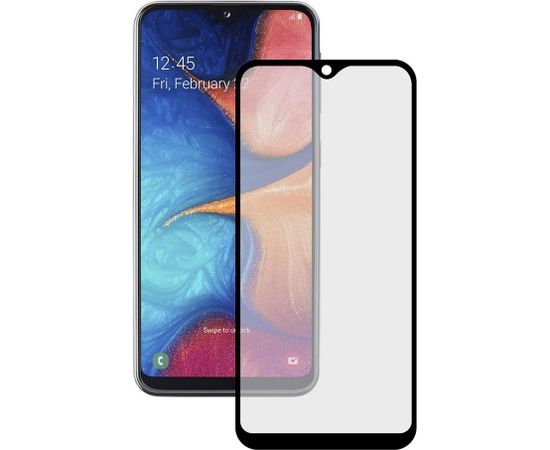 Goodbuy OG glass aizsargstikls pilnam ekrānam Samsung A202 Galaxy A20E melns