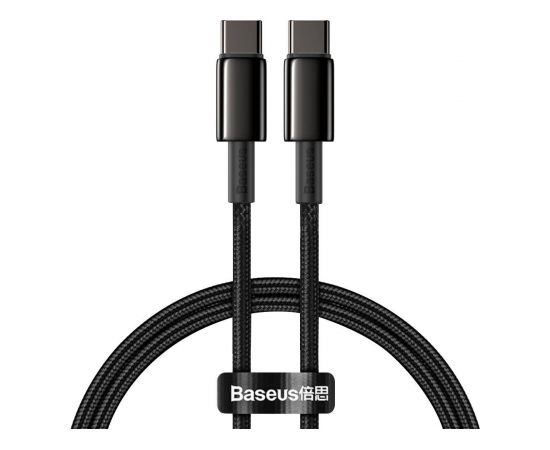 Baseus Tungsten Gold Cable Type-C to Type-C 100W 1m (black)