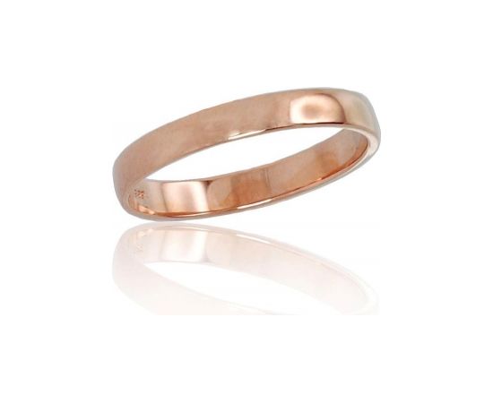 Золотое обручальное кольцо #1100542(Au-R), Красное Золото	585°, Размер: 16, 1.79 гр.