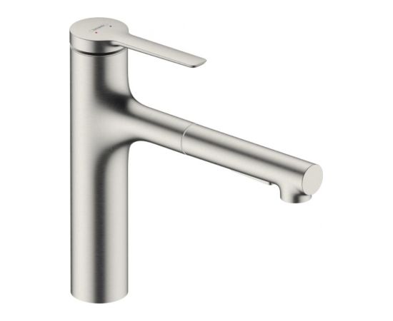 Hansgrohe virtuves izlietnes maisītājs ar izvelkamu dušu Zesis M33-160 2jet, stainless steel optic