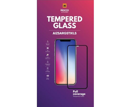 Mocco Full Face 5D / Full Glue Tempered Glass Защитное стекло для экрана Samsung Galaxy A30S / A50 / A30 Черное