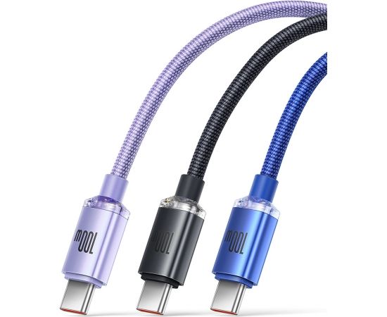 Baseus crystal shine series fast charging data cable USB Type A to USB Type C100W 1,2m blue (CAJY000403)