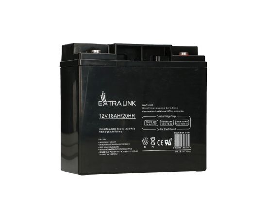 Extralink AKUMULATOR BATTERY ACCUMULATOR AGM 12V 18AH - Batterie - 18.000 mAh Sealed Lead Acid (VRLA) 13.5 V