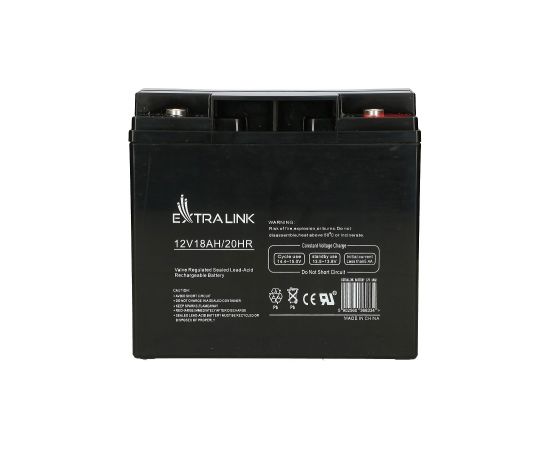 Extralink AKUMULATOR BATTERY ACCUMULATOR AGM 12V 18AH - Batterie - 18.000 mAh Sealed Lead Acid (VRLA) 13.5 V