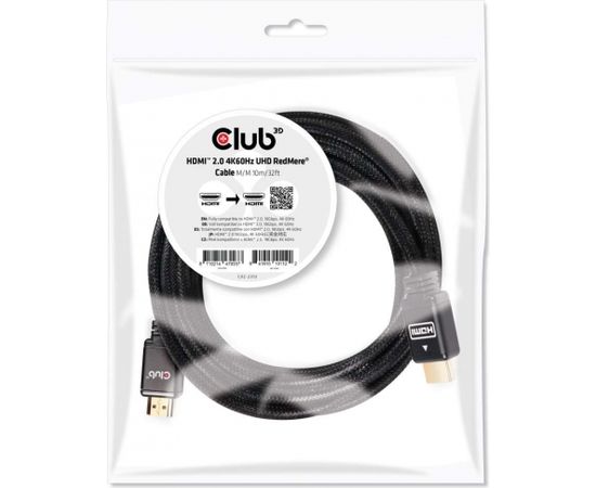 Club 3d CLUB3D HDMI 2.0 4K60Hz RedMere cable 10m/32.8ft