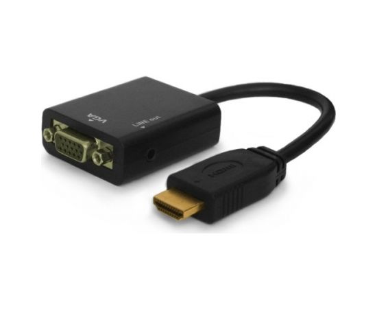 Savio CL-23 video cable adapter VGA (D-Sub) HDMI Type A (Standard) Black