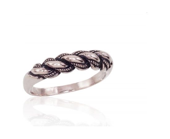 Серебряное кольцо #2100004(POx-Bk), Серебро	925°, оксид (покрытие), Размер: 21.5, 5.3 гр.