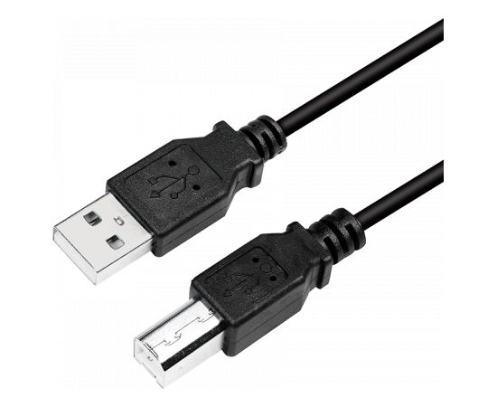 Logilink CU0008B USB 2.0 cable 3 m, USB 2.0 B (male), USB 2.0 A (male)