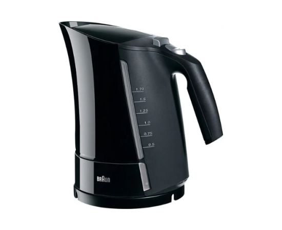 Braun Kettle WK500BK Multiquick 5 Standard, 3000 W, 1.7 L, Plastic, Black, 360° rotational base