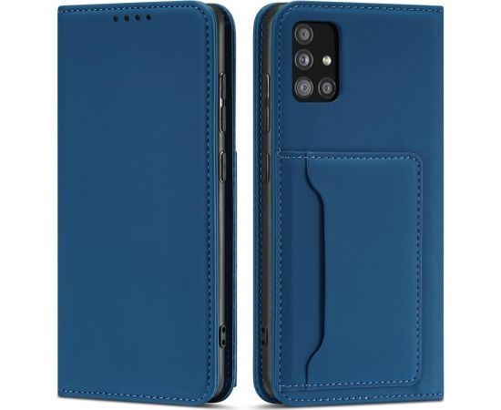 Fusion Magnet Card grāmatveida maks Samsung A536 Galaxy A53 5G zils