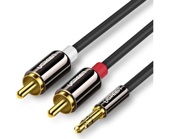 UGREEN AV116 3,5mm Jack to 2RCA (Cinch) Cable 3m (black)