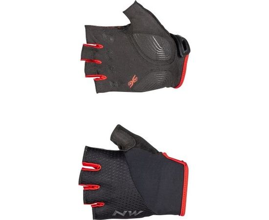 Northwave Fast Short Glove / Melna / Sarkana / L