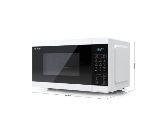 Sharp YC-MG02E-W microwave Countertop 20 L 800 W Blue, White