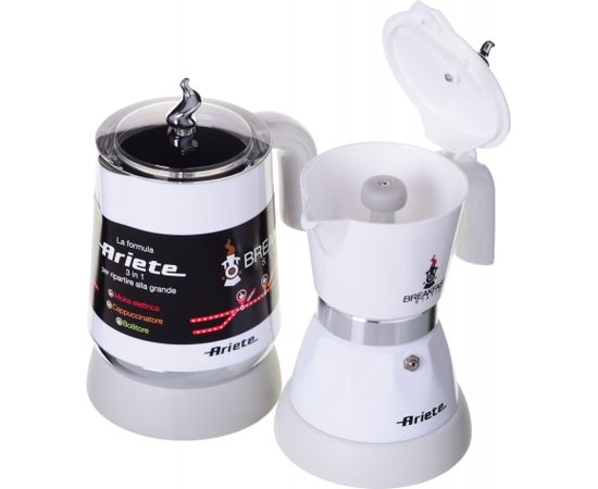 ARIETE 1344 Breakfast Station Electric coffee machine with milk frother 500 W 250/140 ml White