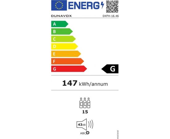 Wine cabinet Dunavox DXFH-16.46
