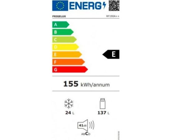 Frigelux RF190A White Ledusskapis 123cm