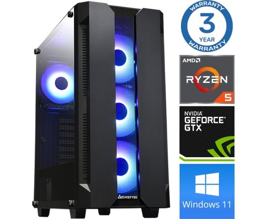 INTOP Ryzen 5 5600X 32GB 250SSD M.2 NVME+2TB GTX1650 4GB WIN11